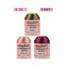 3 Adet Altınbaşak Oya Ve Dantel İpi 20 Gr - Royaleks - No: 512 - 080 - 003
