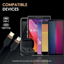 1m Usb-c To Lightning Braided Black
