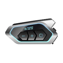 Motosiklet İntercom 5x Cihaz Eşleşmeli Tüm Kasklara Uygun Rgb Işıklı 5.3 Bluetooth