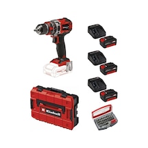 Einhell TP-CD 18/50 Li-ı Bl Solo Akülü Vidalama Seti + 3 x 4 Ah Starter Kit Bits Uç + Çanta