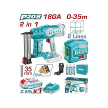 Total Avantaj Set - Çivi Tabancası, Lazer Metre