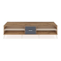 Hyperion Tv Ünitesi 2 Raflı Tek Çekmeceli 220x44x51 Çam-aytaşı/antrasit Aytası/antrasıt - Atlas Çam