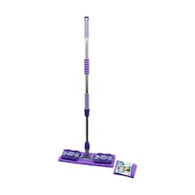 Mandallı Yüzey Temizlik Palet Mop M.fiber Paspas - Yedekli Duvar Silme Mop Metal Uzayan Sap 70-107cm- 360 5492