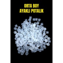 250 Adet - 15 Çap Ayaklı Pota Orta Boy Pigment Kabı - Dövme Potası