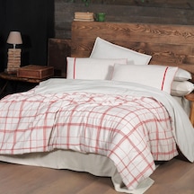Bramo King Size Battal Boy %100 Pamuk Flanel Pazen Nevresim Takımı Bej Bej