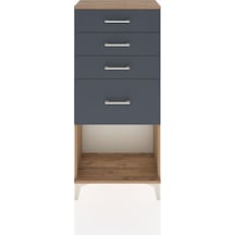Hyperion Dolap 4 Çekmeceli 60x44x134 Çam-antrasit Atlas Çam
