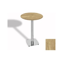 Bistro Masa Tokyo Kromnikel - Werzalit, Wermodin Ve Allzalit Tabla 60 Cm Çap - Avalon Pine Çok Renkli