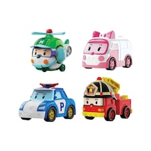Polı Mrt-760 Robocar Poli Nessiworld Kasabanın Kurtarma Araçları 4lü Set Mavi