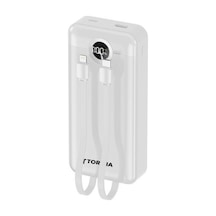 Trm-1013 10000 Mah 2 Çıkışlı 22.5w Hızlı Şarj Dijital Göstergeli Powerbank Siyah