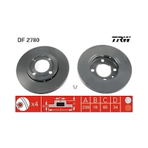 Vw Polo 3 Fren Diski On 1995-2000 Trw Df2780 2adettir