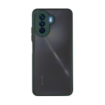 Huawei Nova Y70 Kılıf Montreal Silikon Kapak - Yeşil -