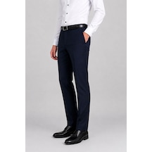 Classics Men Caserta Comfort Fit Likralı Boru Paça Erkek Kumaş Pantolon - 7711 Lacivert