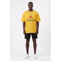Lixa Günlük Spor Tişört Alt Jordan Sarı Oversize 142459 SİYAH
