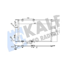 Klima - 807 - Radyatörü Kurutuculu Opel Astra G , Zafıra 1.2 16v/1.4 16v/1.6 16v/1.8 16v/2.0 16v - Almparca - F75 58