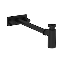 VitrA Origin A4515936 Lavabo Sifon Seti Simetrik Rozetli M. Siyah