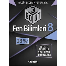 8 Sınıf Fen Bilimleri 3 Boyut Soru Bankası Tudem Yayınları
