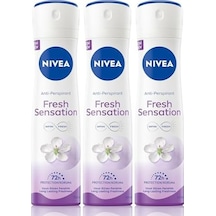Fresh Sensation Kadın Sprey Deodorant 150 Ml,72 Saat Anti-perspirant Koruma,uzun Süren Ferahlık X3