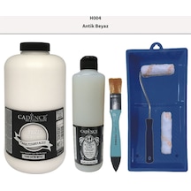 Mobilya Boyası-cadence Multisurface H-004 Antik Beyaz 2lt Ultimate Parlak Vernik 500ml Saten Ruloset Eskimiş Beyaz Eskimiş Beyaz
