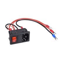 15a Güç Kaynağı Anahtarı Erkek Soket 3d Siyah 220v - 110v