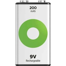 Sh Gp Batteries Recyko 200 Mah 9v Boy Ni-mh Şarjlı Pil Tekli Paket Najmaddin