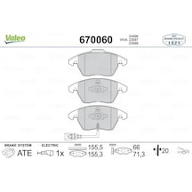 Valeo 670060 On Fren Balatasi 1k0698151c 3c0698151a 3c0698151b