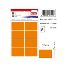 Tanex Ofc-120 Flo Turuncu Ofis Etiketi