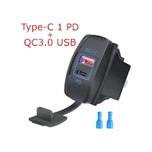 Marin Tip Usb 3.0 + Type-c Usb Araç Şarj Cihazı Söketi