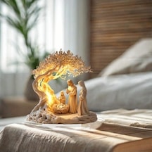 Lijinxu Yılbaşı Doğum Sahnesi Masaüstü Süsü Çok Amaçlı 18,2x20cm