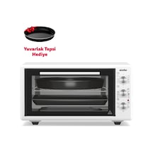 Simfer 4546 Beyaz 45 LT Turbo Fan Mini / Midi Fırın - 6 Fonksiyon, Yoğurt Yapma & Buz Çözme Özellikli