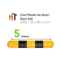 Oval Plastik Hız Kesici Kasis Seti 5 Metre