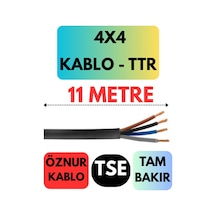 Öznur 4x4 Ttr Kablo Metre Seçenekli Siyah - 11 Metre