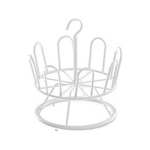 Beyaz Asma Kancalı Ayakkabı Rafı Temiz Tutun Metal Balkon Ayakkabı Askısı 8 Çatal Tutuculu Ev Gereçleri Beyaz