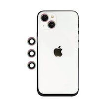 Apple İphone 14 Uyumlu Shine Kamera Lens - Rainbow