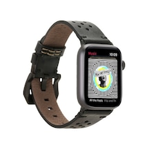 Bouletta Watch Uyumlu Deri Kordon Vigo 42-44-45Mm Rst1 Siya