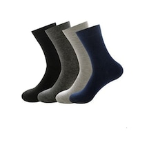 Hasyün Erkek Kışlık Dikişsiz Kalın Yün Çorap (6'Lı Paket) Çok Renkli