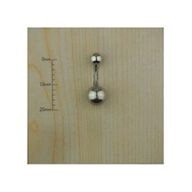 Cerrahi Çelik Göbek Piercing 8 Mm Gümüş