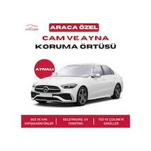 Mercedes-benz C-serisi Buz Ve Kar Önleyici Aynalı Cam Koruma Örtüsü - 4 Mevsim Güneş Korumalı