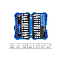Rekotools-29 Parça Oyma Bıçağı Seti Hassas Kesici Renkli Kolu Neş