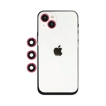Apple İphone 14 Shine Kamera Lens - Kırmızı