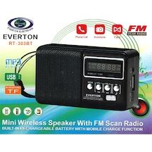 Everton Rt-303bt Fm-usb-tf Şarjlı Dijital Göstergeli Radyo Kdo