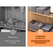 Pantolon Elbise Saklama Dokunmamış Kumaş Kutusu Kot Tayt Bölmeli Bitirme Çantası Giyim Bölücü Sepeti Ev Gardırop Bölücü Çanta Saklama Çantası C Diğer