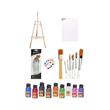 Nova Color 12 Renk Akrilik Boya 100gr Şövale Seti
