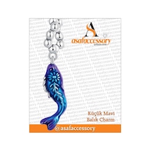 Mavi Mor Balık Charm /koi Balığı Asafaccessory