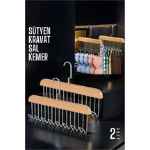 Zenvac Dolap İçi Askı 2 Adet Sütyen Şal Kravat Kemer Çanta Zenvac29 Renkli