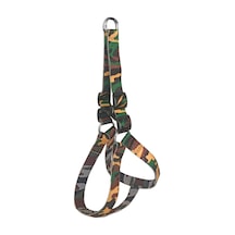 Markapet Köpek Göğüs Tasma Seti Dokuma 3 CM 70-90 CM Kamuflaj Çok Renkli