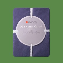 Evidea Soft Basic Tek Kişilik Düz Kenar Çarşaf - Lacivert - 160x240 Cm Lacivert