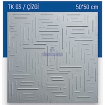 Stropiyer Tavan Kaplama 50x50 GKPÇ Çizgi - 4 Adet