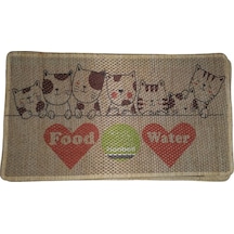 Nanbell Jüt Halı Kedi Tırmalama 70x43 Cm Desenli No:12
