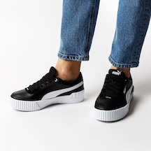 Puma Carina Lift Kadın Siyah-Beyaz Spor Ayakkabı 373031 06 Siyah