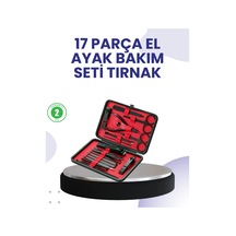 Zenvia Taşınabilir Deri Kutulu 17 Parça Manikür Seti Znv2026